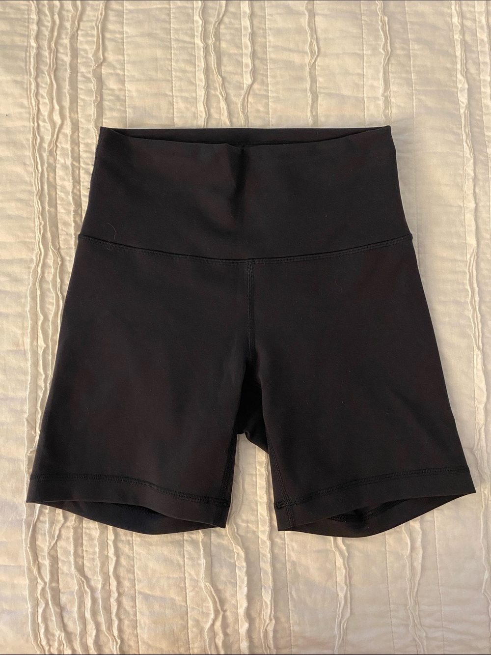 Lululemon Black Wunder Train 6” Biker Shorts